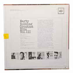 Martin Robbins Greatest Hits, Volume 3, Vinyl LP