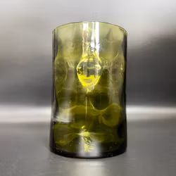 Vas grönt konstglas