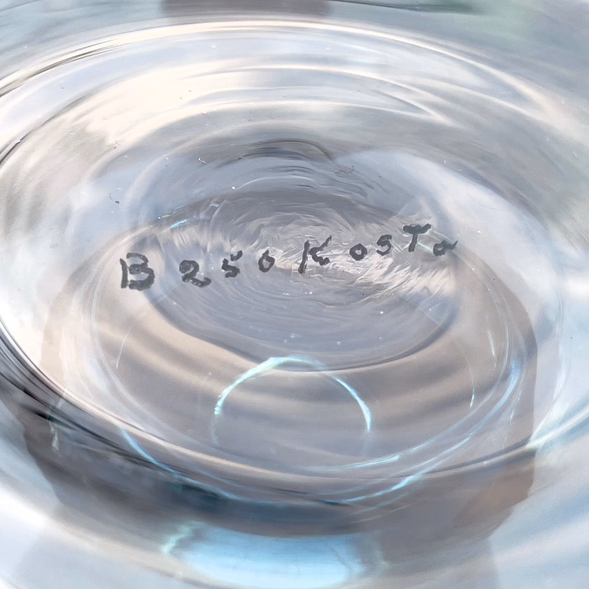 Elis Bergh, vase, Kosta, signert