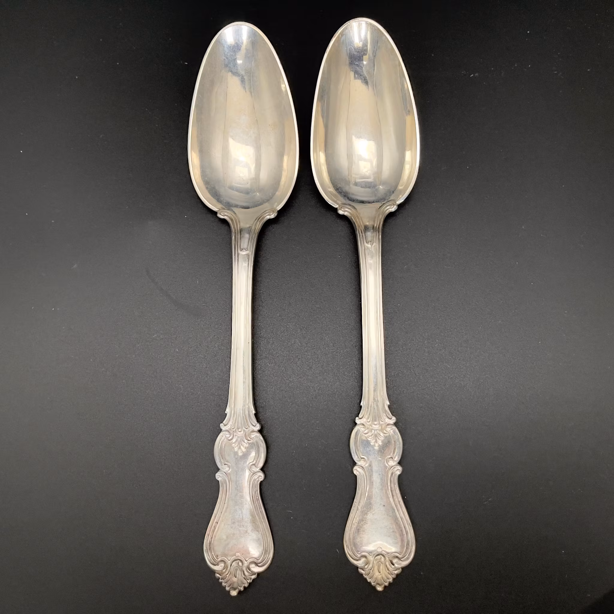 Sølv bordskjeer 2 stk, Ericson 1868