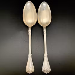 Silver table spoons, 2 pcs, EM 1906
