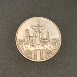 100.000 PLN 1980 90° anniversario della Solidarietà polacca, Argento