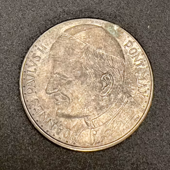 Joannes Pavlvs II besöker Polen Souvenir silver medaljer