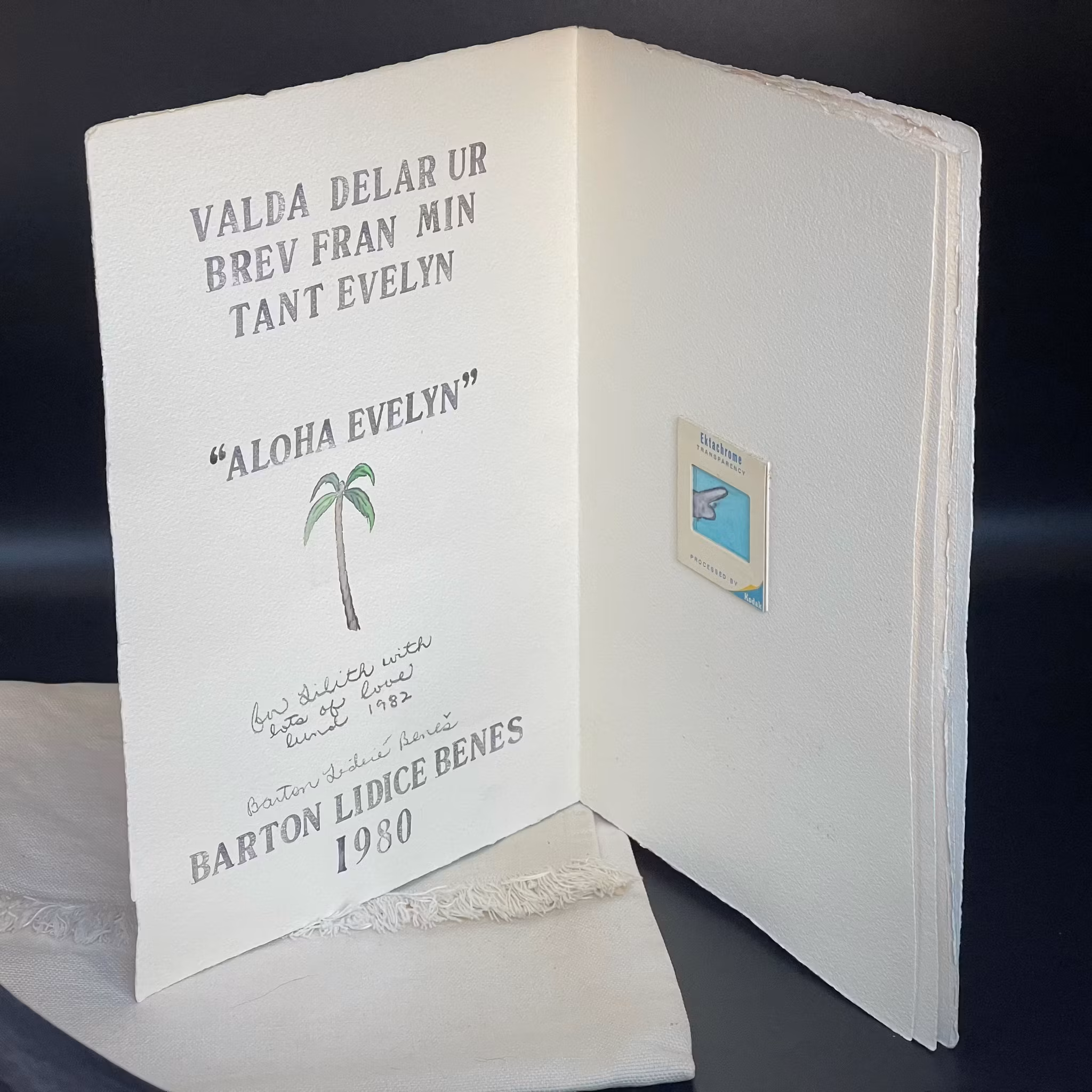 Barton Lidice Benes, Aloha Evelyn