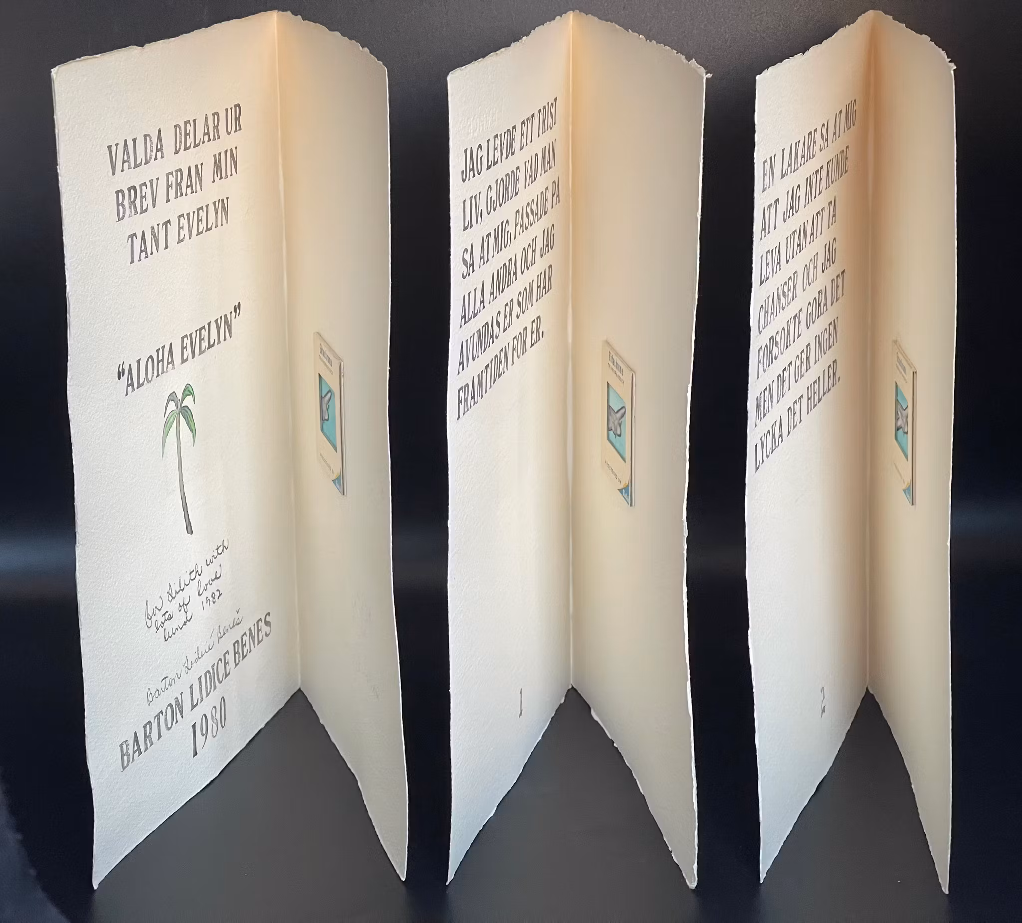 Barton Lidice Benes, Aloha Evelyn