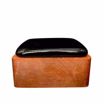 Sillburk skrin i teak med glaslock