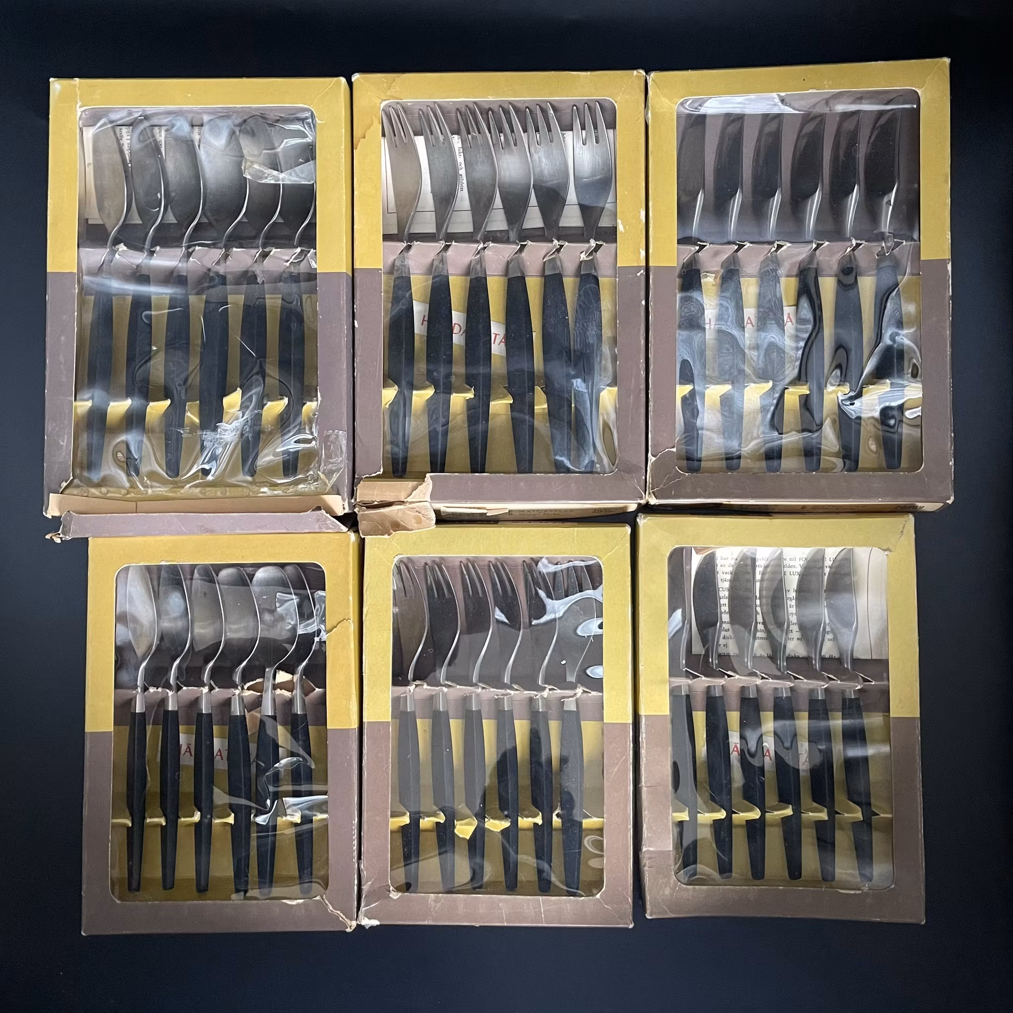 Folke Arström, set di posate, 36 parti, Focus Delux, Gense