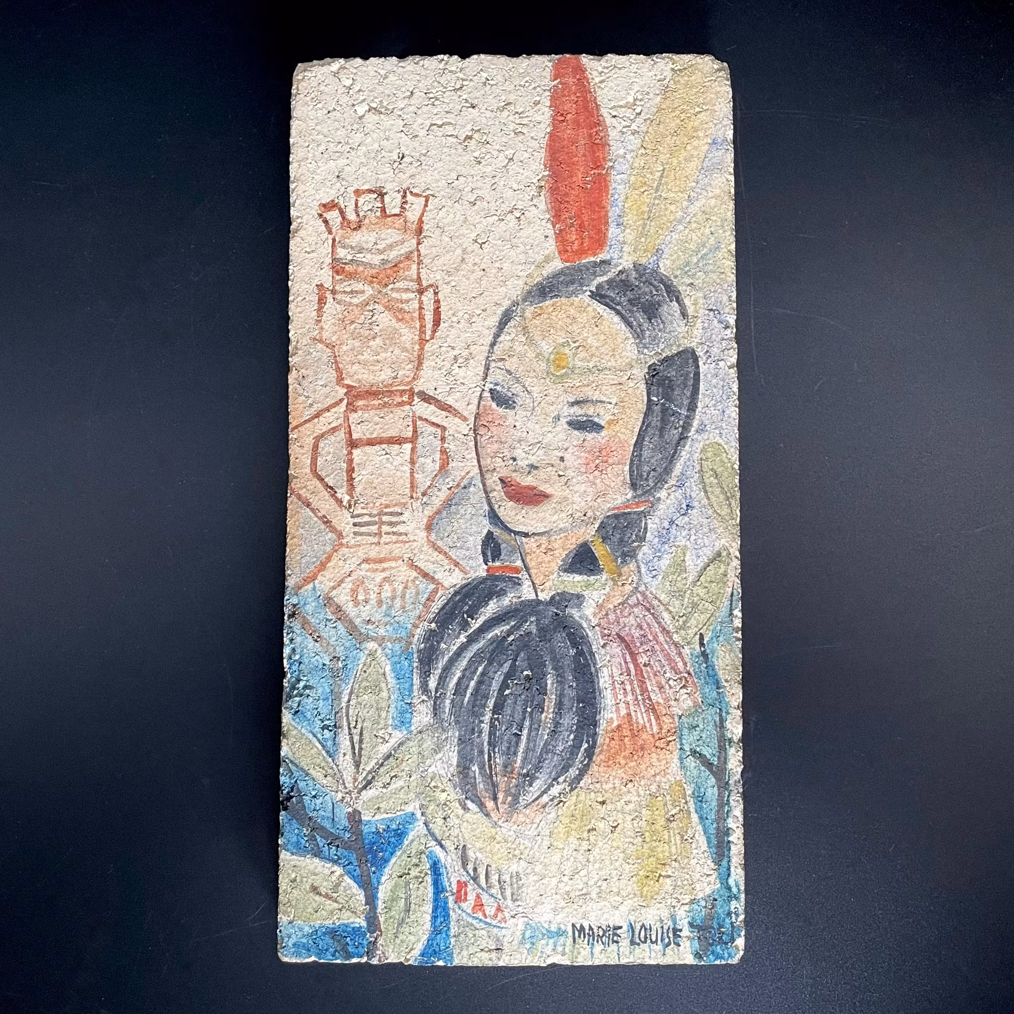 Marie Louise - Höganäs ceramic painting
