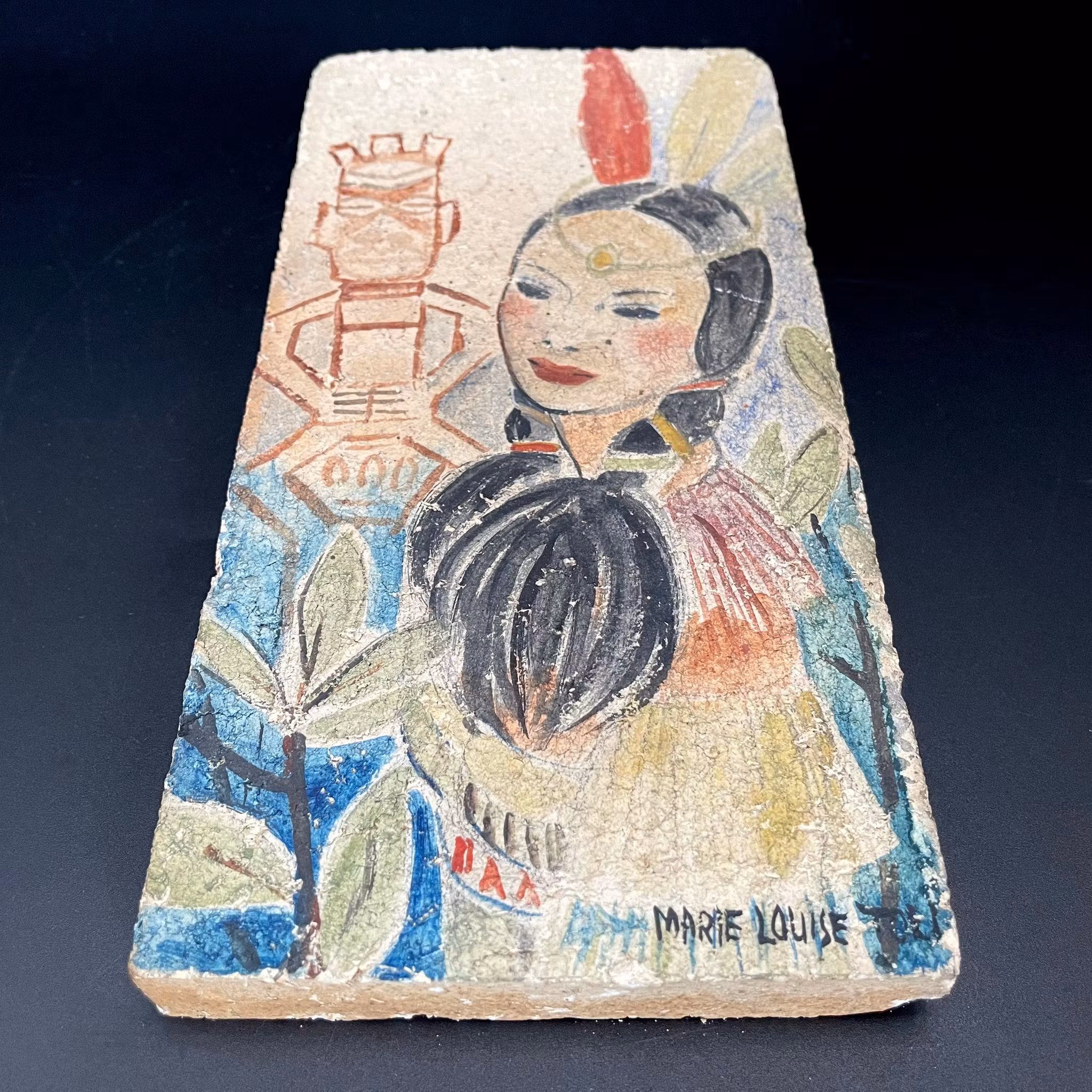 Marie Louise - Höganäs ceramic painting