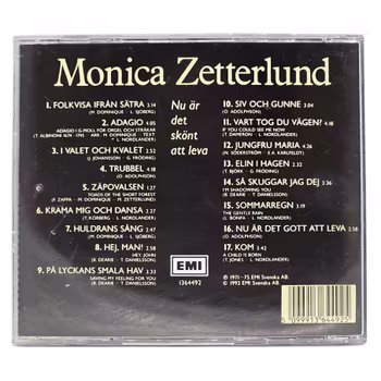 Monica Zetterlund, Nu Är Det Skönt Att Leva, CD