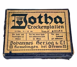 Glass plates, Gotha Trockenplatten Johannes herzog &amp; Go
