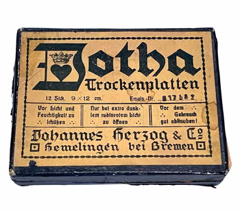Glasplåtar, Gotha Trockenplatten Johannes herzog & Go