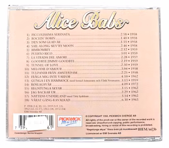 Alice Babs, Regntunga Skyar, CD