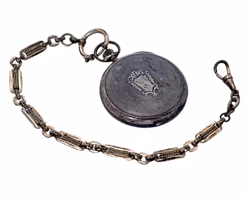 Antik fickur, silver, Swiss