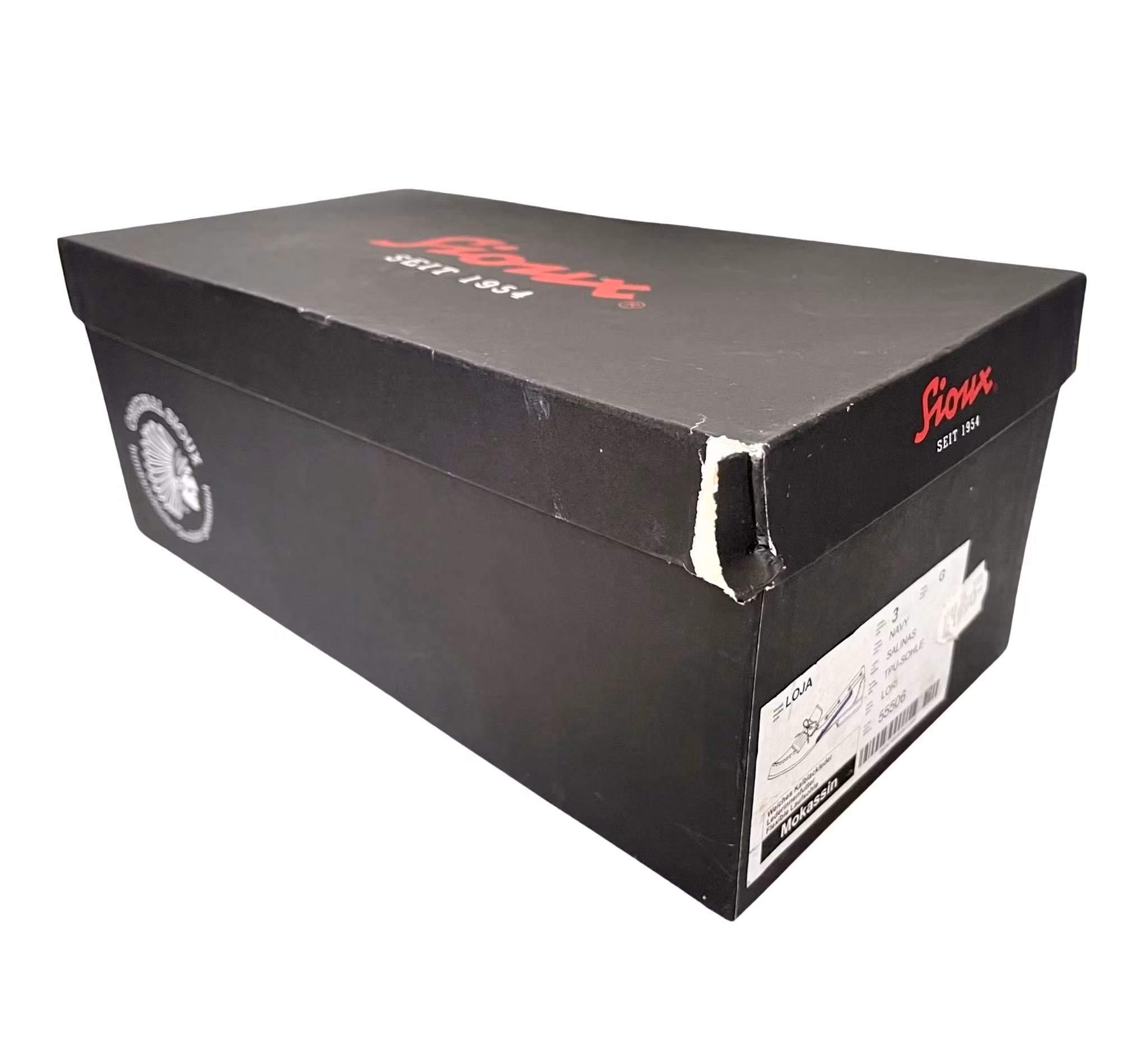 Sioux - Loja svampede sko, sorte, nr. 3