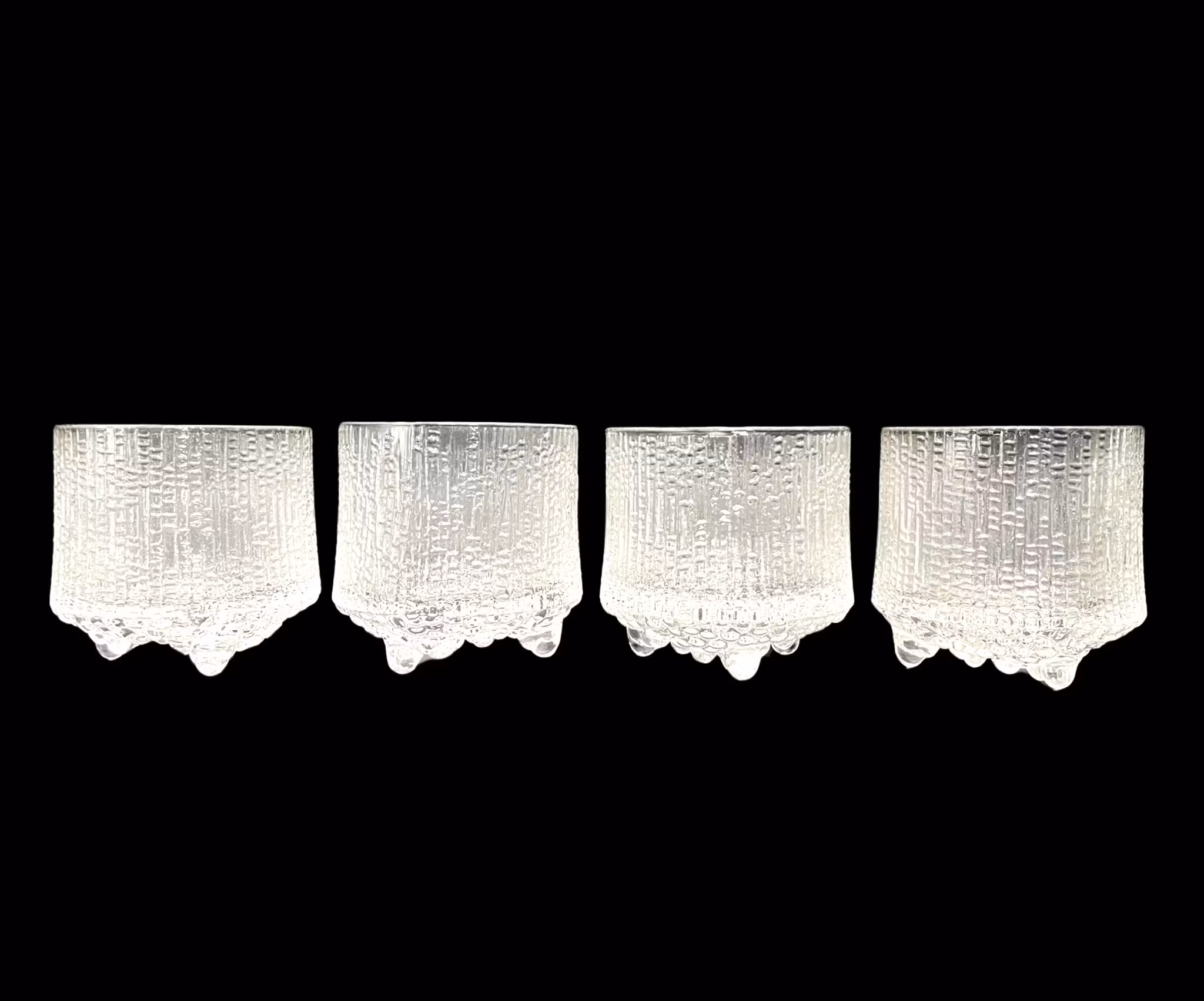 Tapio Wirkkala 4 Whiskygläser, Ultima Thule, Iittala