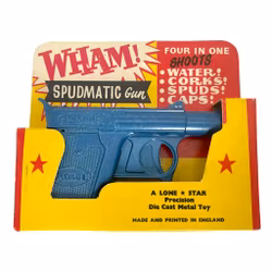 Lone Star Spudmatic Toy Gun Metal, 1960er Jahre
