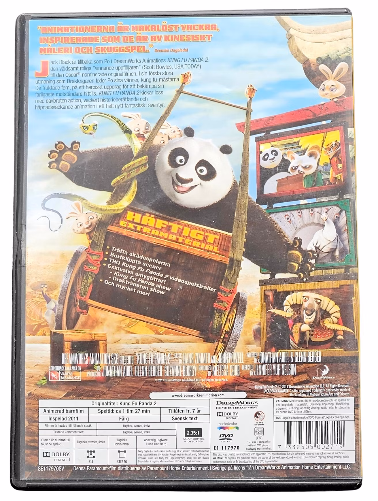 Kung Fu Panda 2, DVD