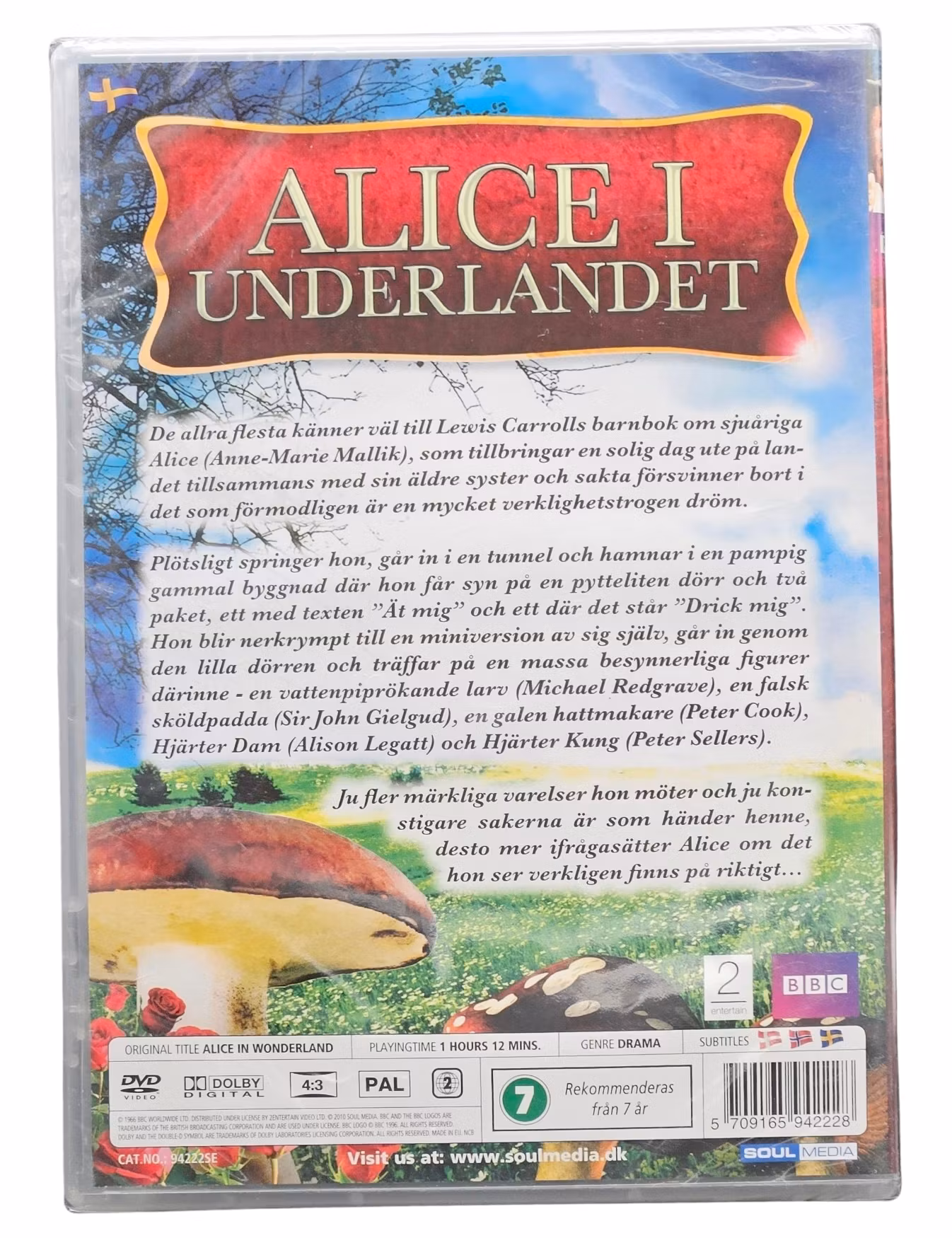 Lewis Carroll, Alice I Underlandet, DVD NY