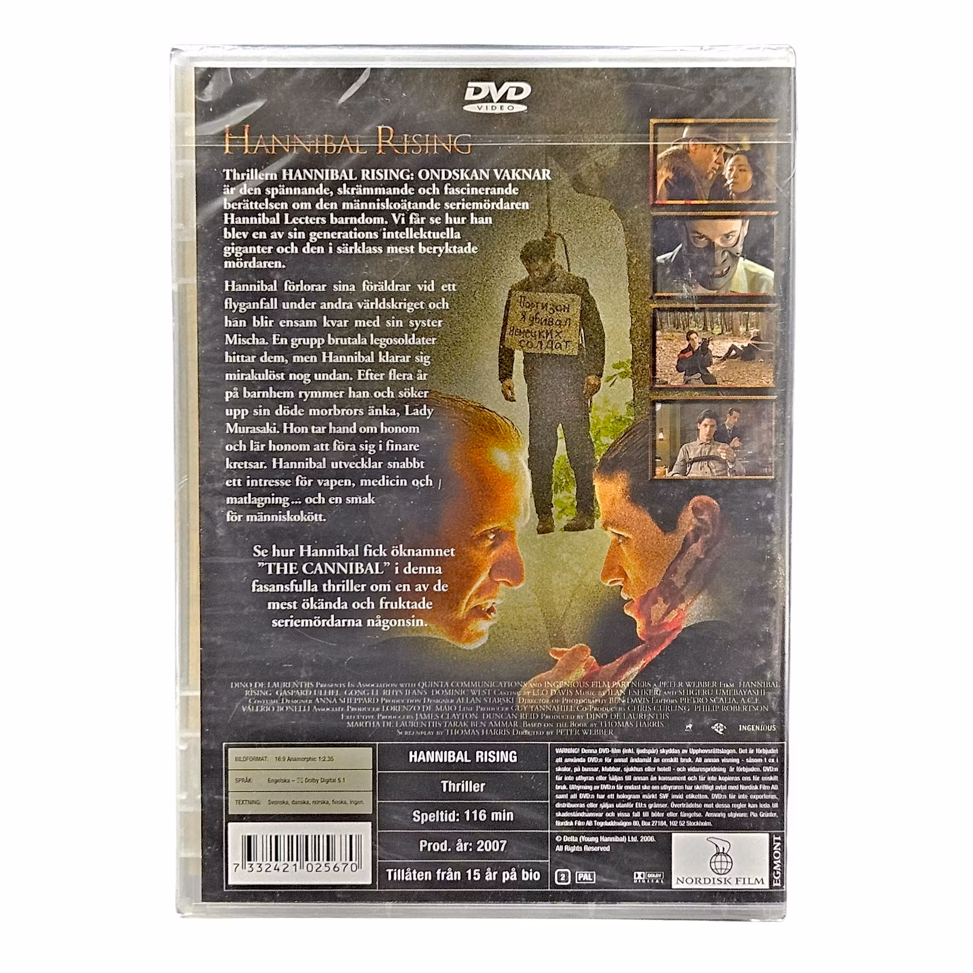 Hannibal Rising, Ondskan Vaknar, DVD NY