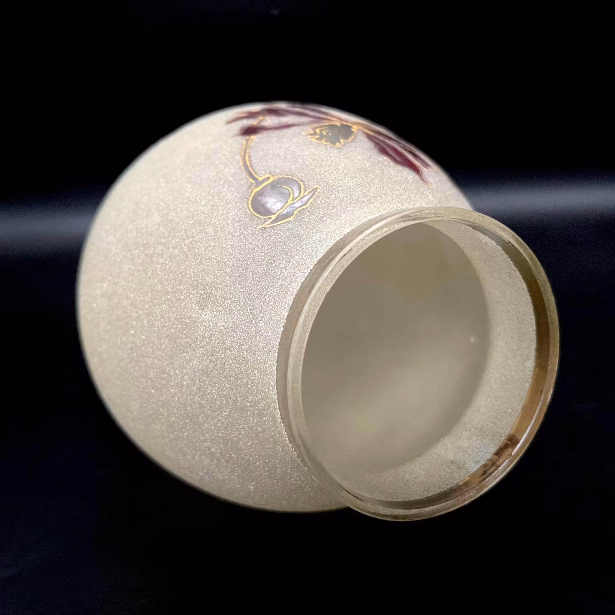 Vintage, kunstglassvase, signert