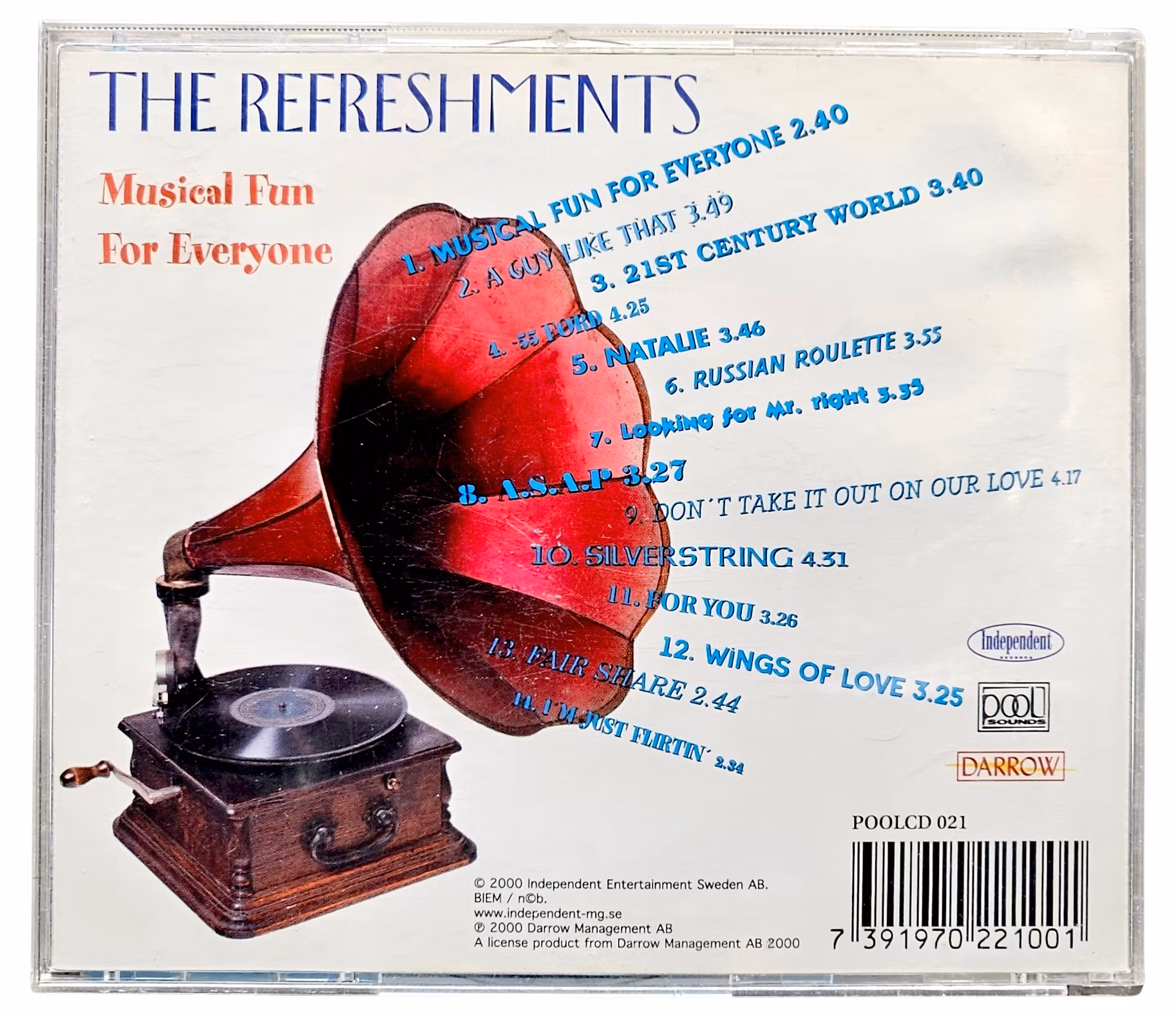 The Refreshments, Musical Fun For Everybody, CD