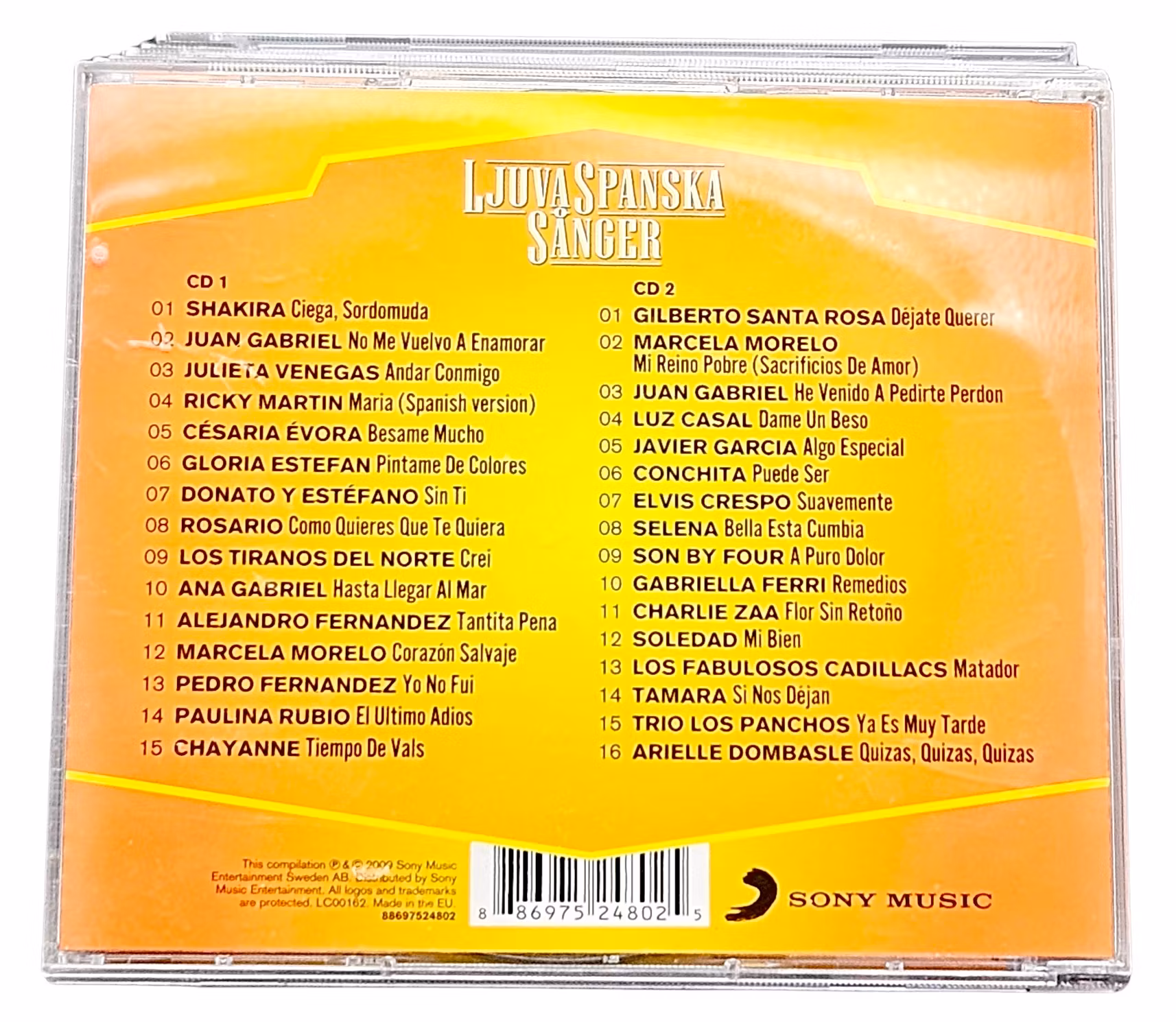 Ljuva Spanska Sånger, 2 Skivor CD