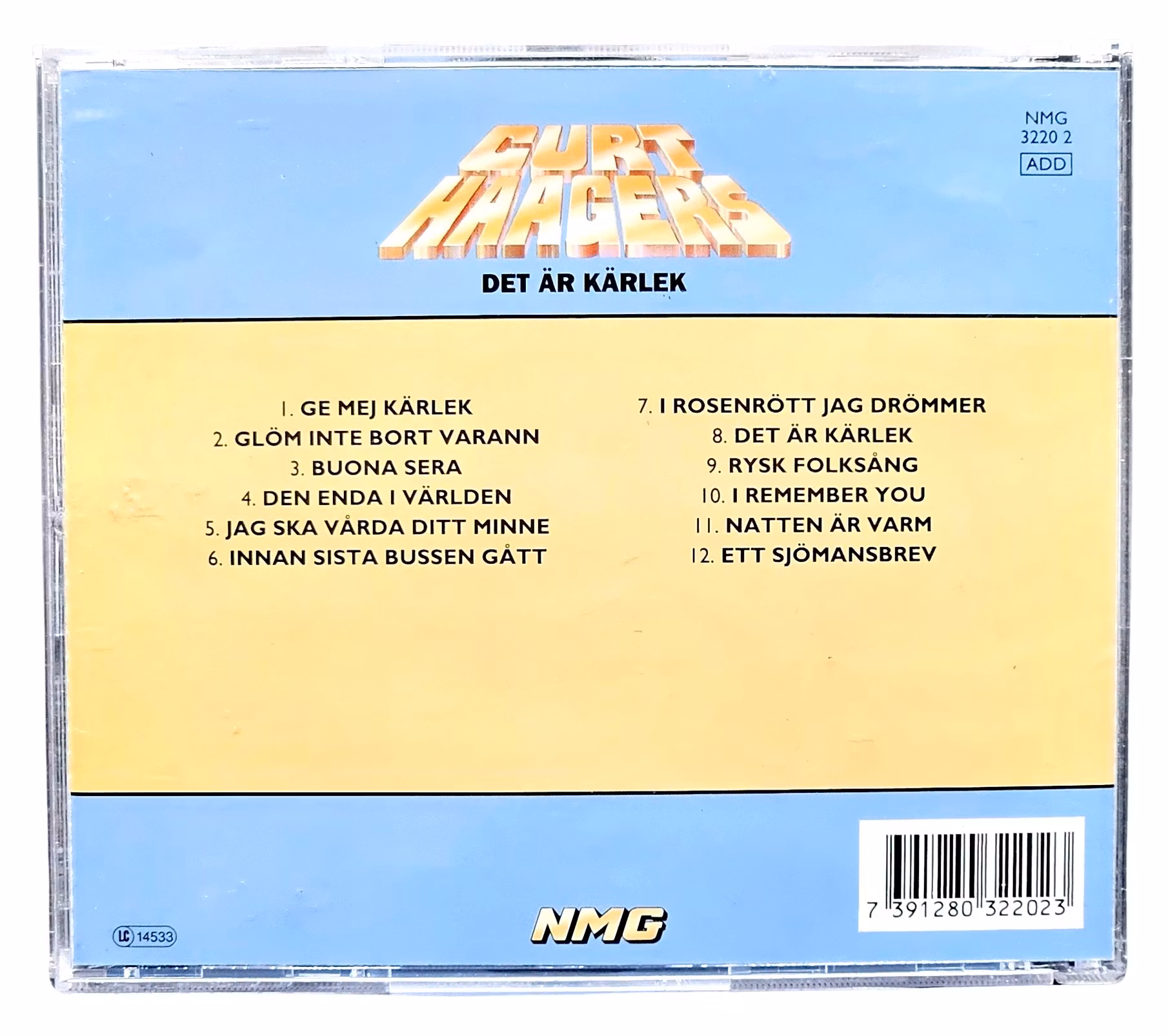 Curt Haagers, Det Är Kärlek, CD