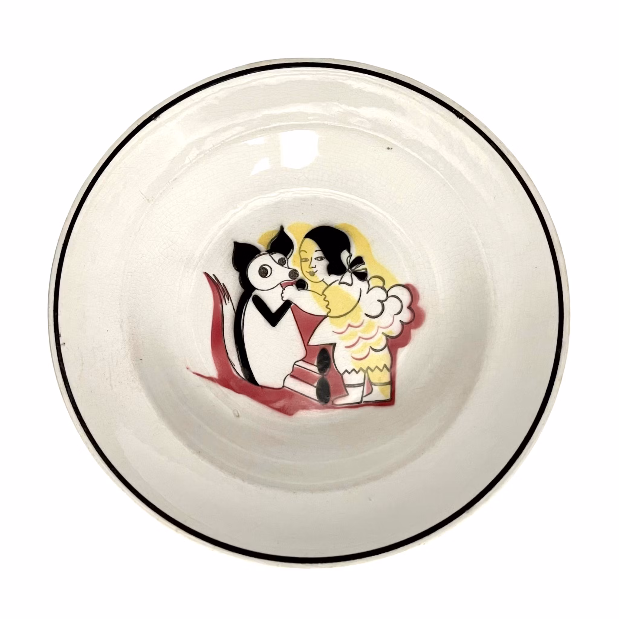 Gefle Barnetallerken, keramikk 1920/30-tallet