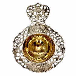 Sitko do herbaty w stylu secesyjnym, srebro 830