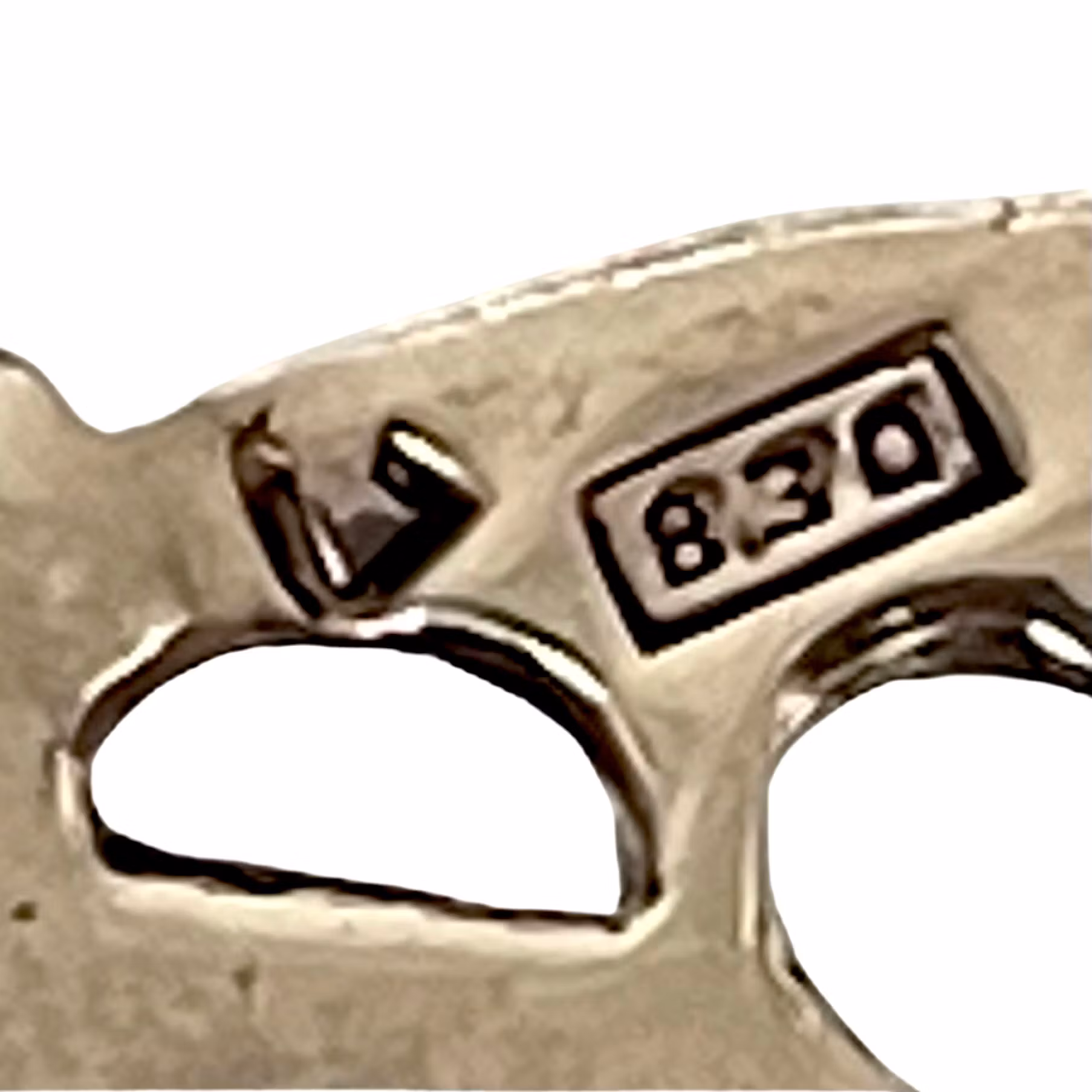 Colino da tè art nouveau argento 830