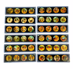 Laterna magica Bilder, Glas, Deutschland