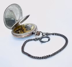 Äldre fickur 0,800 silver, Swiss