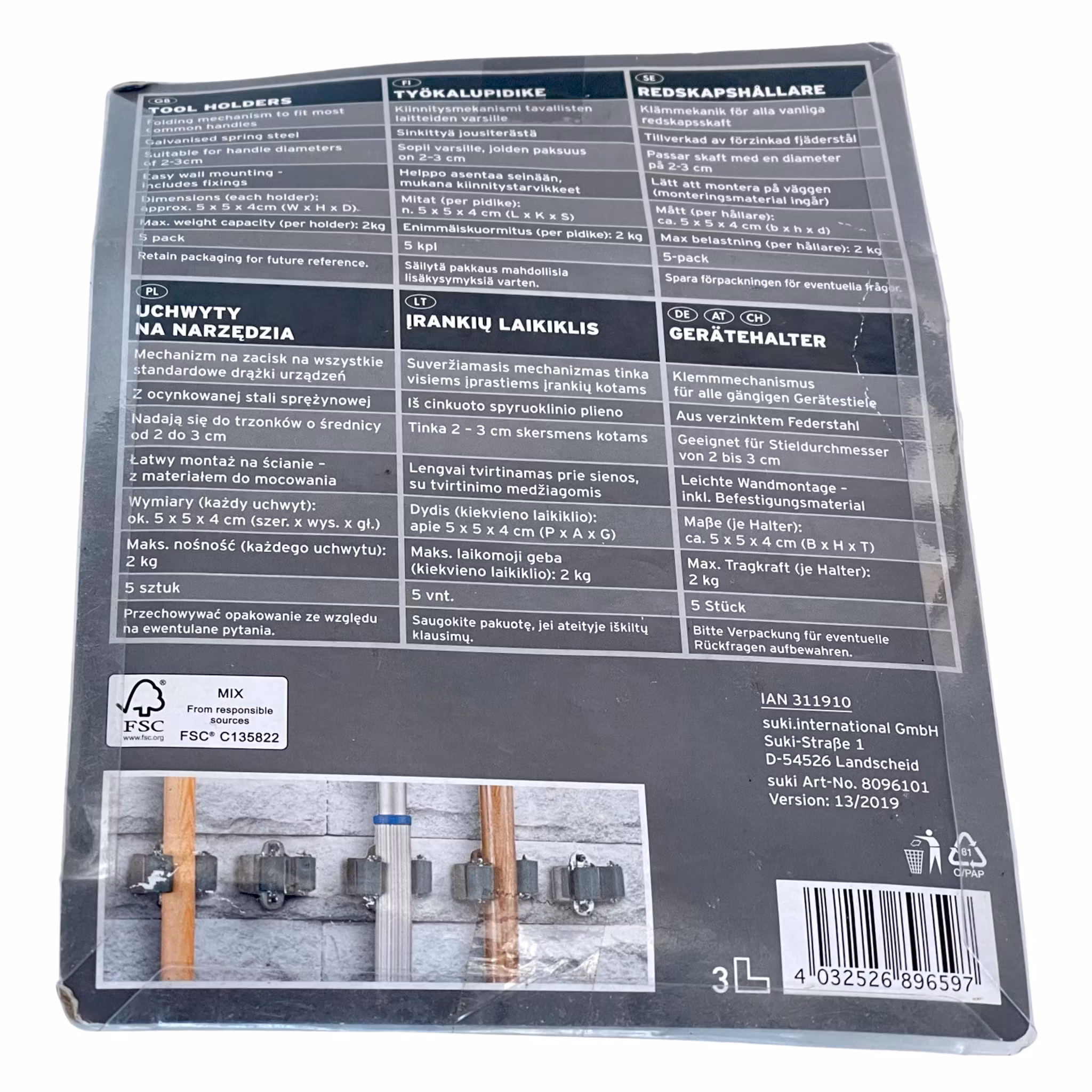 Portautensili Powerfix, 5 pz