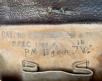 Äldre Skotsk läder Kilt Sporran 1949