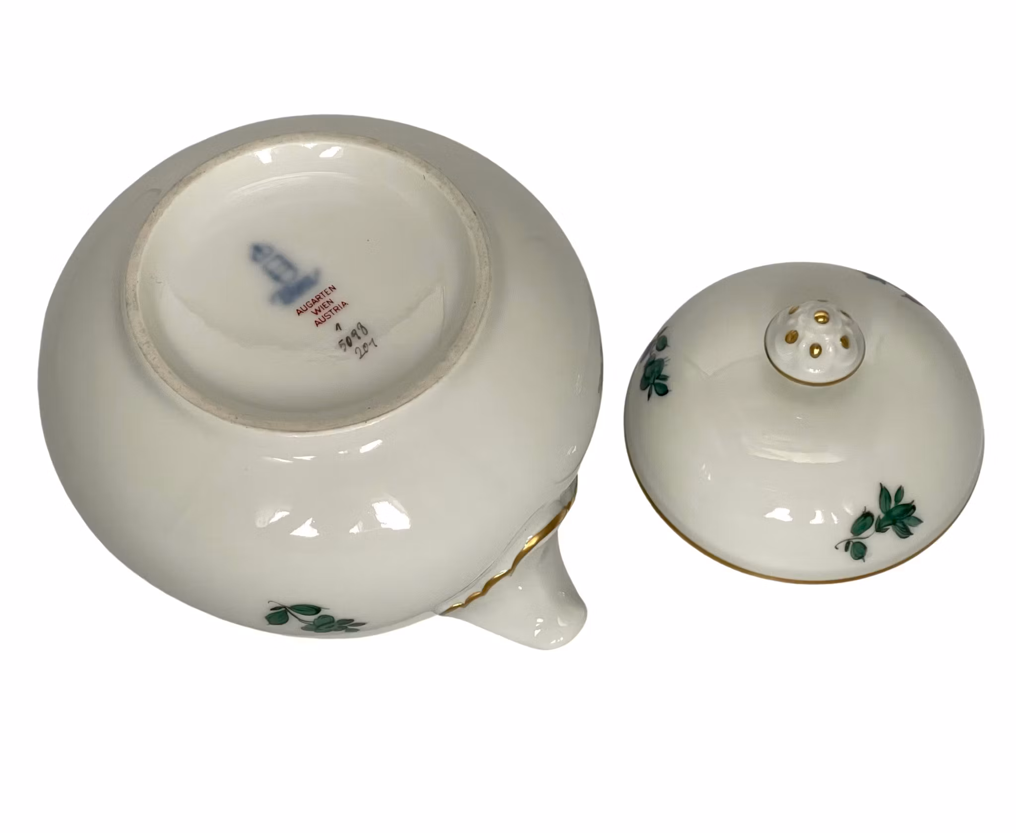 Augarten Maria Theresia handgeschilderde suikerpot