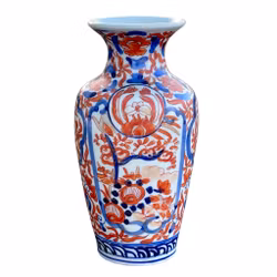 Japanskt Imari porslin vas 1800-talet