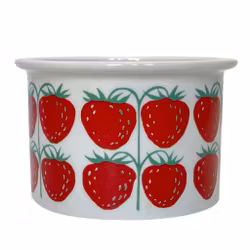 Arabia, vasetto di marmellata, Pomona, fragole