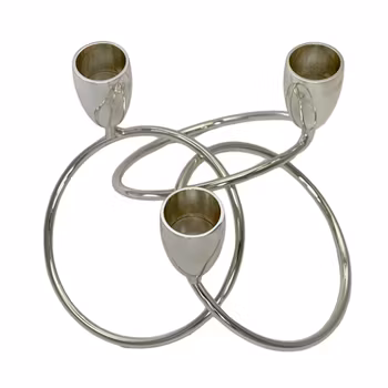 Ljusstake för 3 ljus, silver pläterat