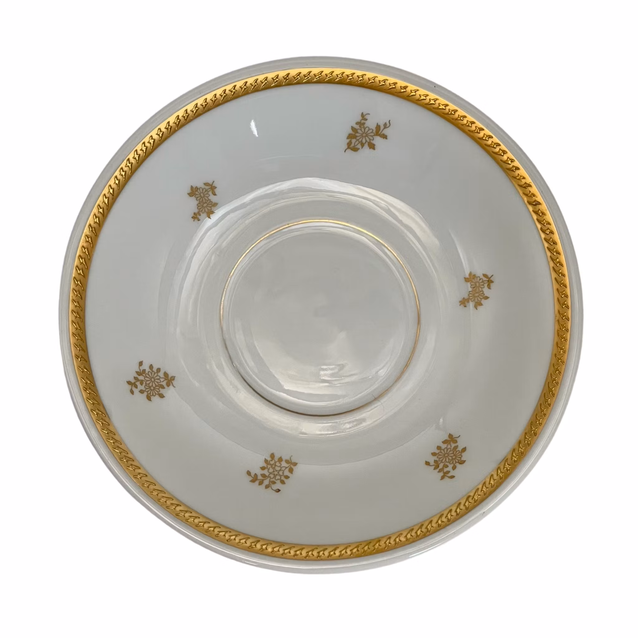 Taza de té de porcelana con decoración dorada, Rosenthal