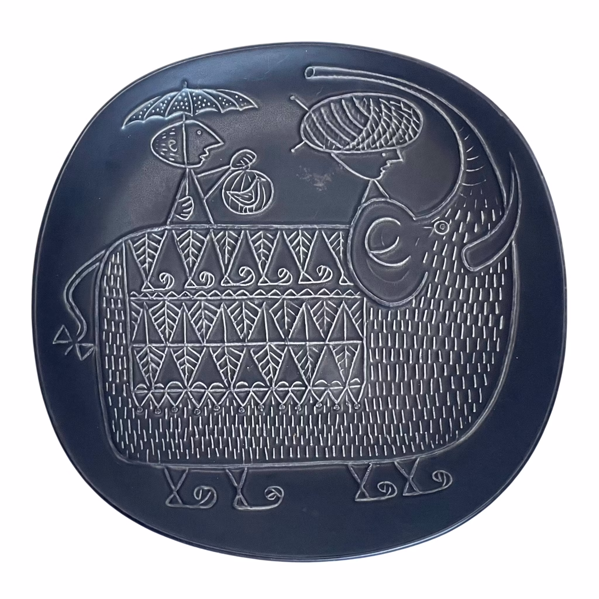 Piatto Stig Lindberg Piazza di Gustavsberg