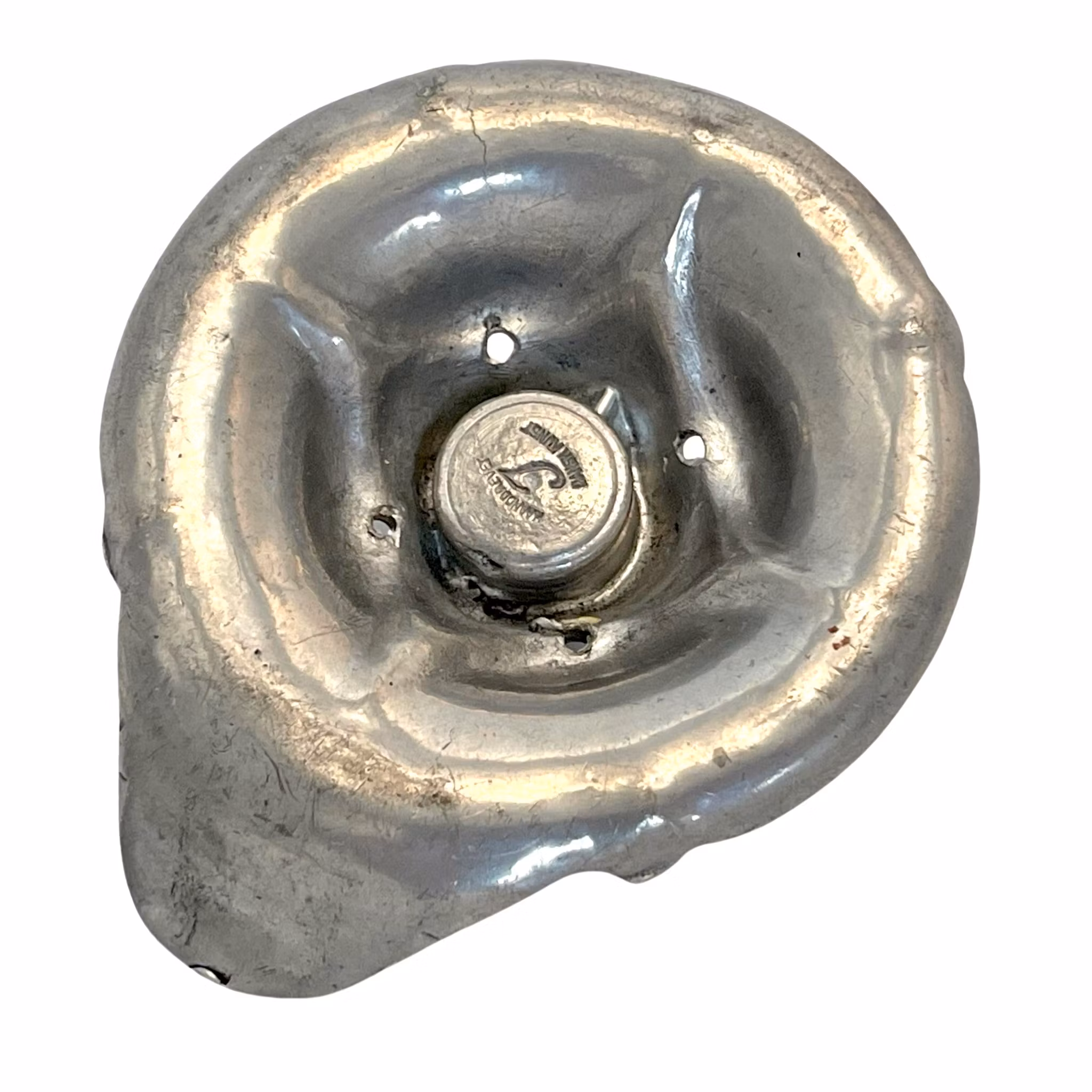 Tin candlestick from Christmas 1922 Denmark