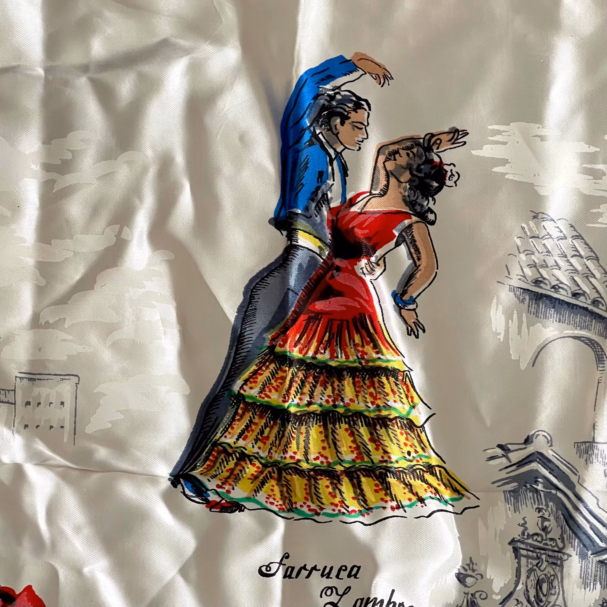 Vintage, Chusty jedwabne, Panolerias M. sanpons nr 6235