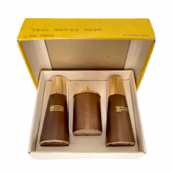 Vintage, 3 delar Cruet set, Cecil Series av trä