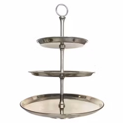 Vintage, Kakfat 3 vån, försilvrad dessertställ