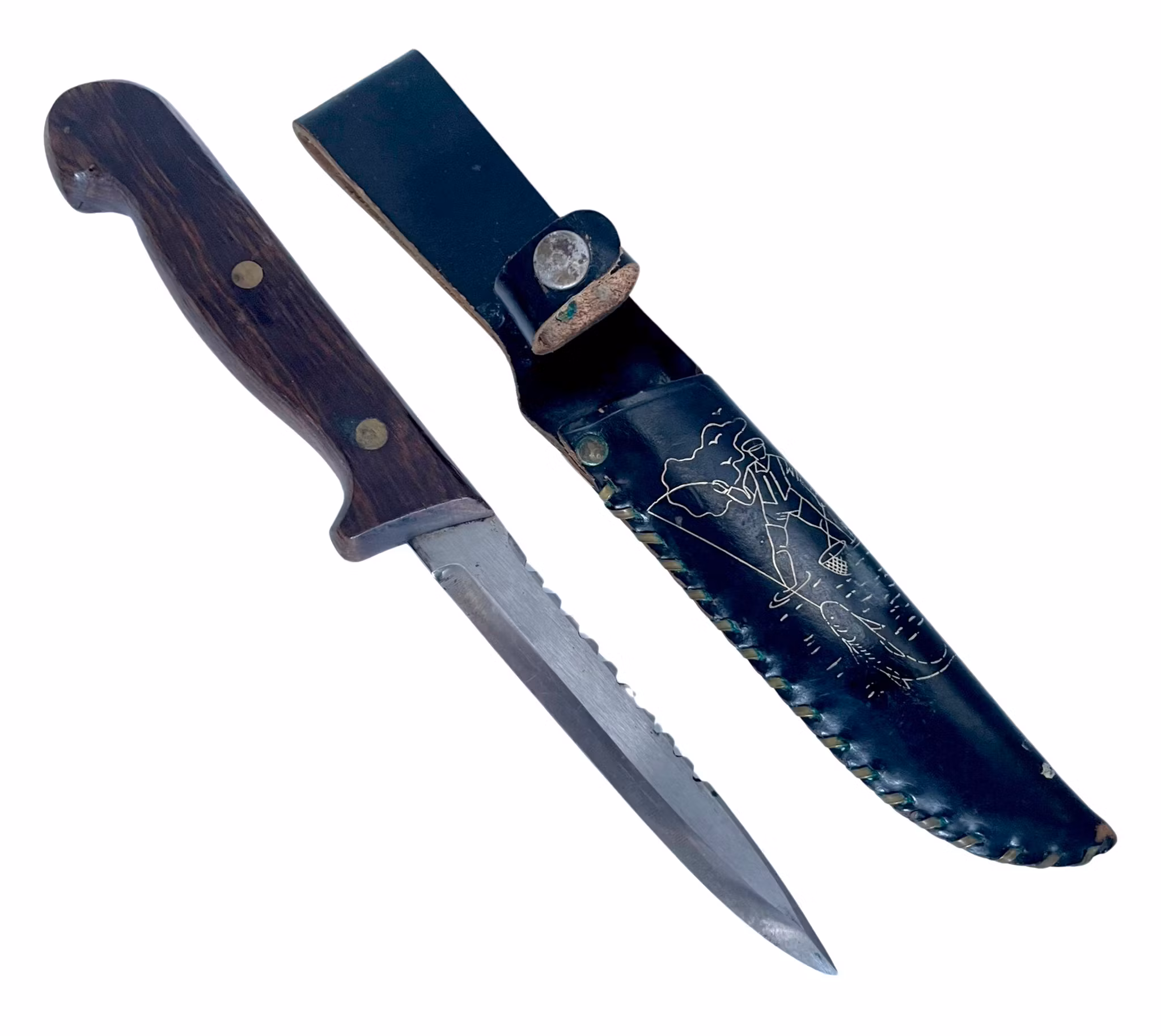 Frosts Mora kniv med läderfodral