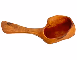 Sami-Kunsthandwerk aus geölter Birke, signiert