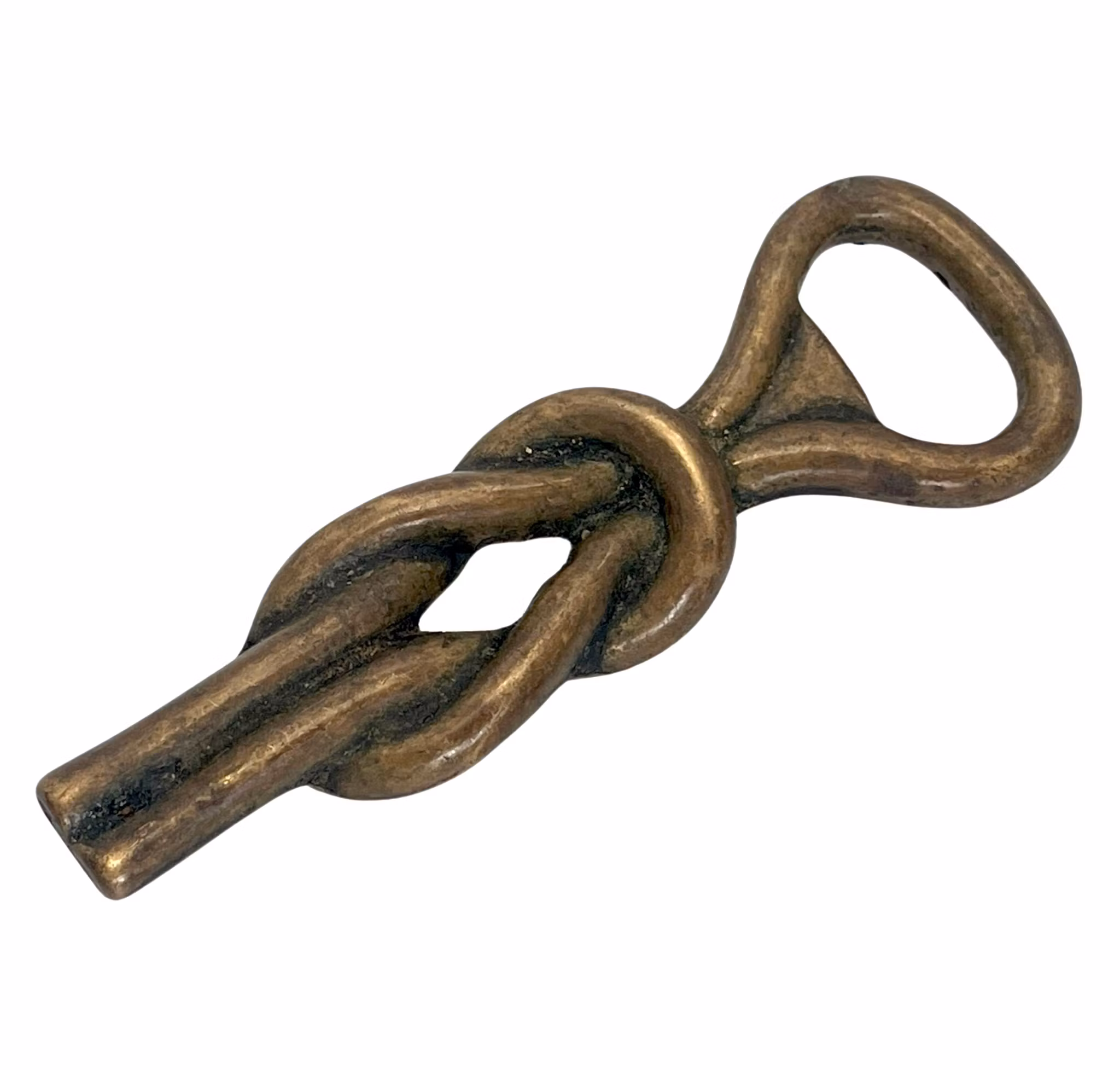 Antyczny otwieracz do butelek Knut z brązu