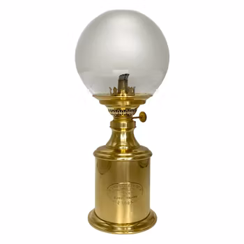 Fotogenlampa, mässing, GV Harnisch, Eftf, Kjøbenhavn design 27565