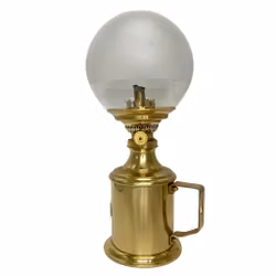 Fotogenlampa, mässing, GV Harnisch, Eftf, Kjøbenhavn design 27565